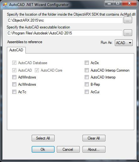 AutoCAD-dotnet-wizard-configurator